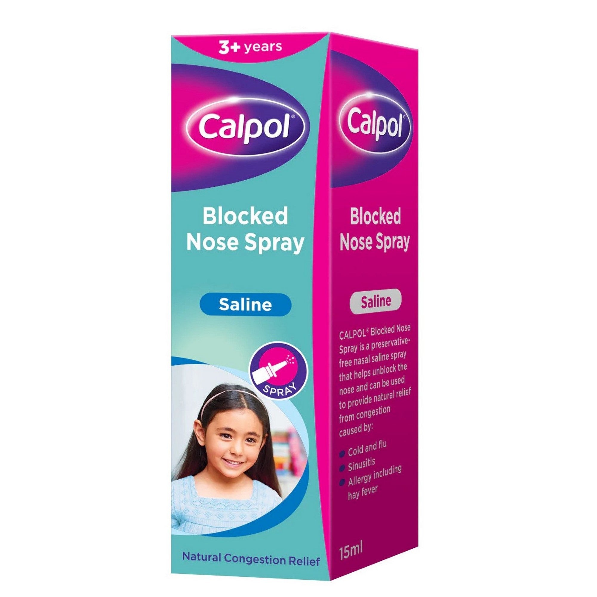 Congestion Relief Calpol Nose Spray Calpol Saline Blocked Nose
