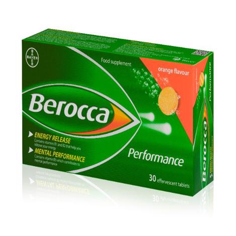 Buy Now - Berocca Performance Effervescence Vitamins & Minerals - 30  Tablets for Physical & Mental Performance