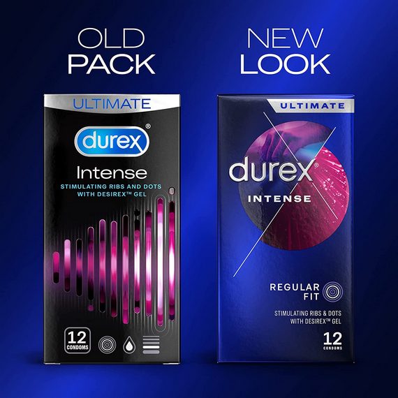 Durex Intense Ribbed &amp; Dotted Condoms 12 Pack