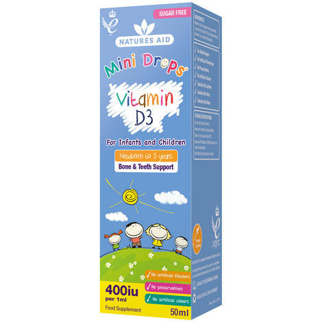 Natures Aid Vitamin D Drops for Infants &amp; Children 50ml