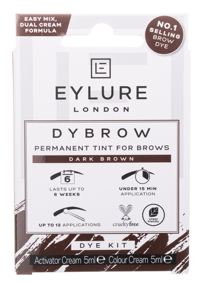 Eylure Eyebrow Dybrow Kit Dark Brown 10ml