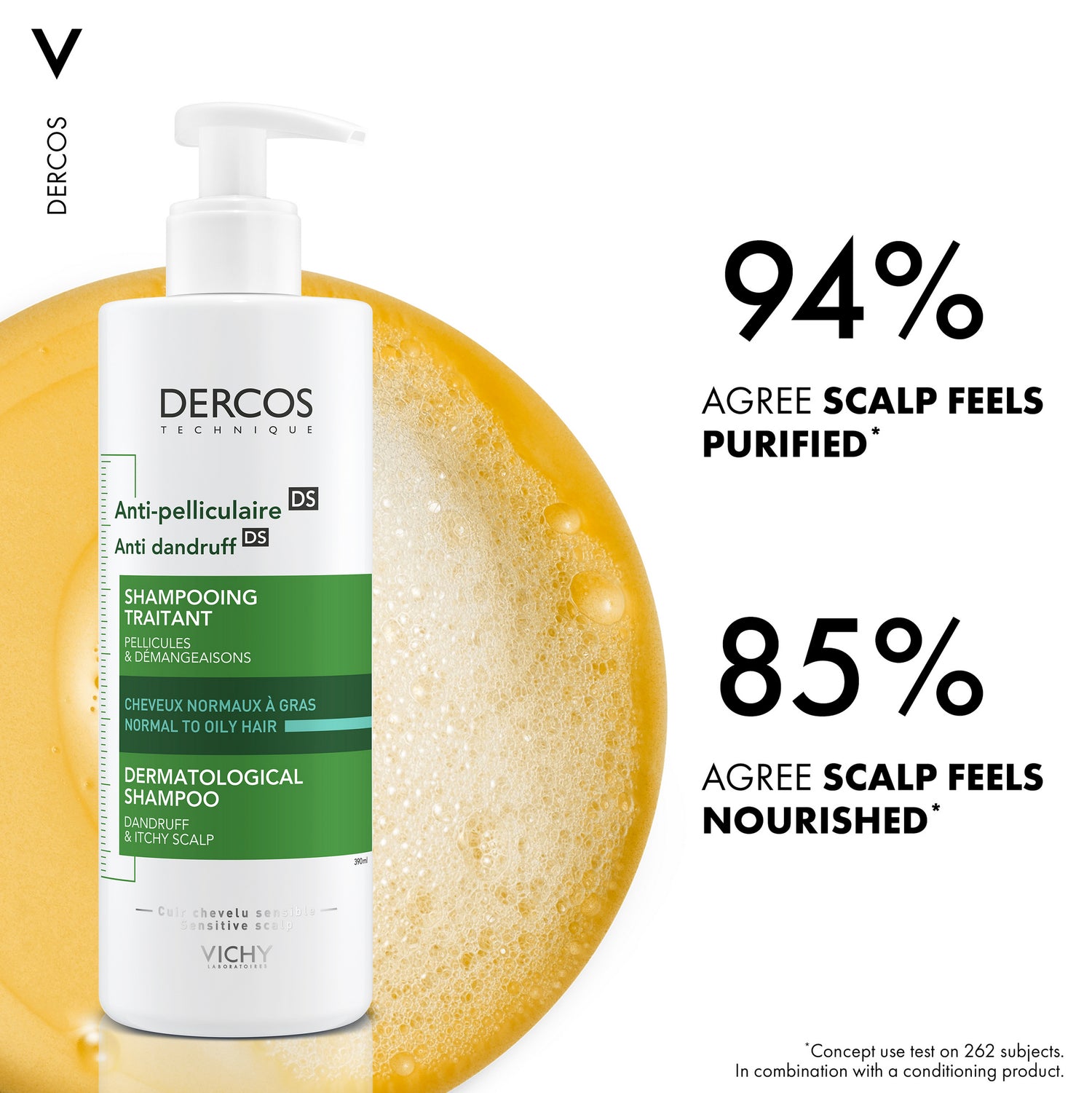 VICHY Decros Anti-Dandruff Shampoo For Normal/Oily Hair 390ML Info