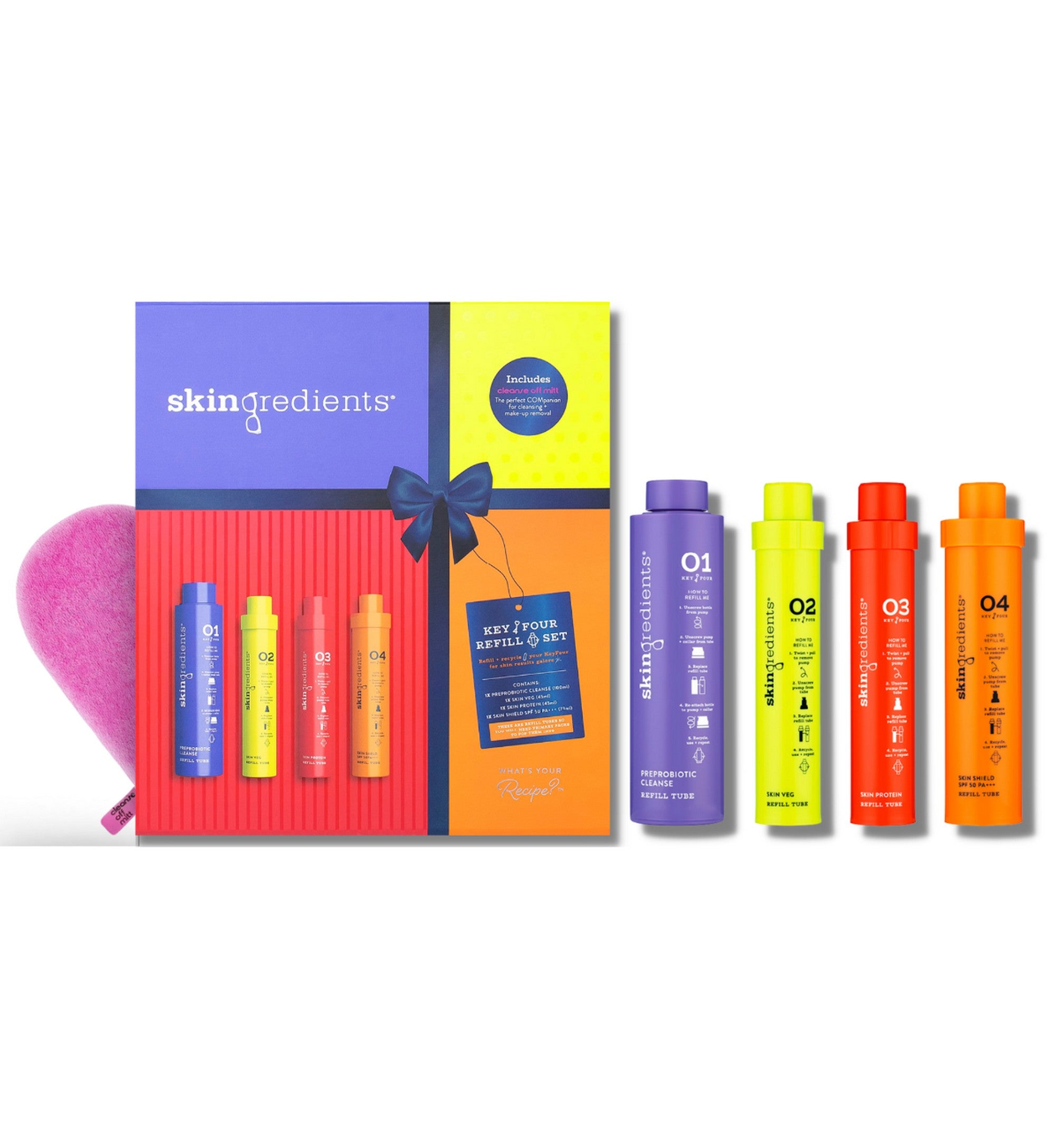 SKINGREDIENTS THE ROCKSTARS KEY FOUR REFILL SET  OPEN