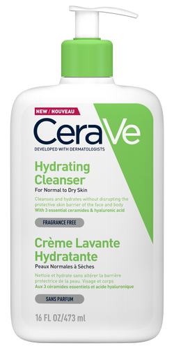 CeraVe Hydrating Cleanser 473ml - Gentle Cleanser for Sensitive Skin (473ML) CeraVe Hydrating Cleanser 473ml - Gentle Cleanser for Sensitive Skin (473ML)