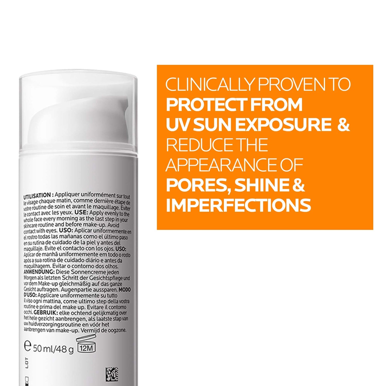 La Roche Posay Anthelios Oil Correct Sun Cream SPF50 For Oily Skin 50ml Back