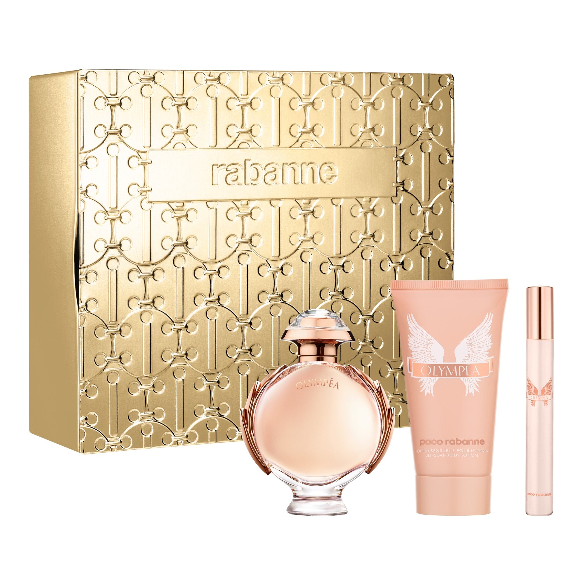 PACO RABANNE OLYMPEA EDP 50ML 3 PIECE SET XMAS 2023 products outside of box