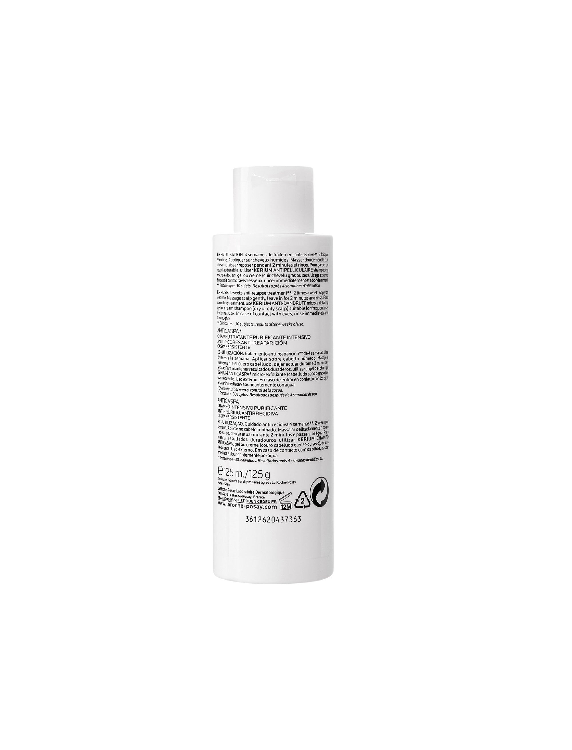 La Roche Posay Kerium DS Anti-Dandruff Intensive Shampoo 125ml back