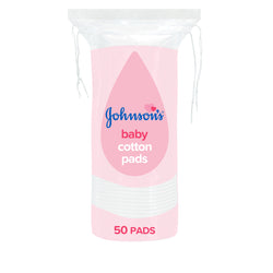 Johnson's Baby Cotton Pads - Soft & Gentle (50 Pads) (1PCE) Johnson's Baby Cotton Pads - Soft & Gentle (50 Pads) (1PCE)