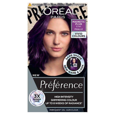 Loreal Preference Vivids Permanent Gel Hair Dye Magnetic Plum