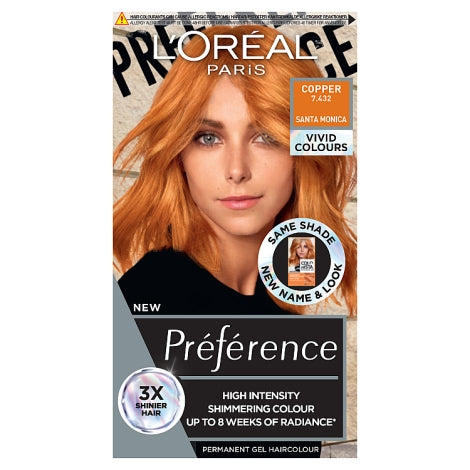 Loreal Preference Vivids Permanent Gel Hair Dye Copper