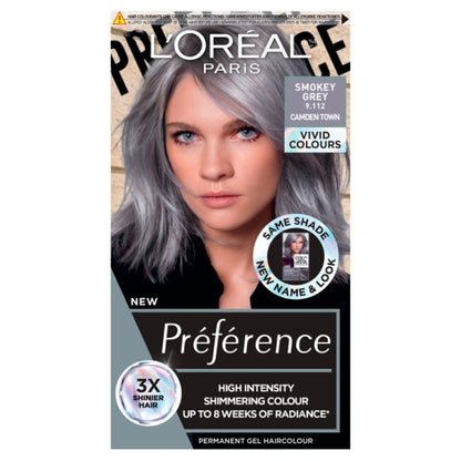 Loreal Preference Vivids Permanent Gel Hair Dye Smokey Grey