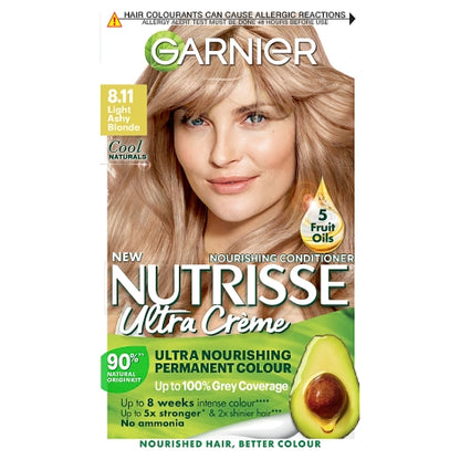 Garnier Nutrisse Ultra Crème Permanent Hair Dye Light Ashy Blonde