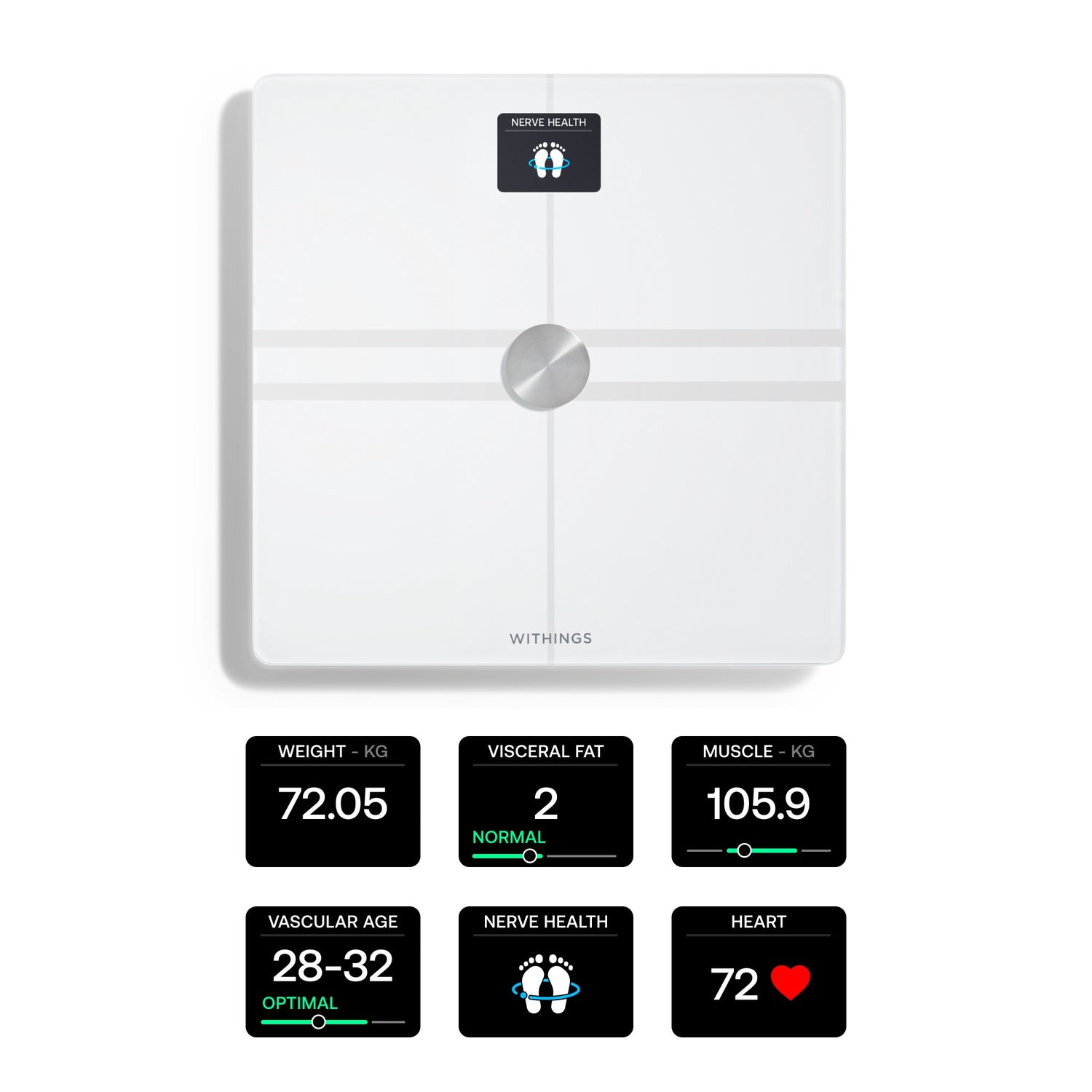 WITHINGS BODY COMP SCALE WHITE
