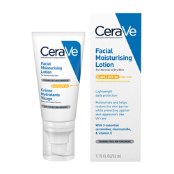 CeraVe Facial Moisturizing Lotion SPF 50 52ml - Sunscreen & Hydration (52ML)