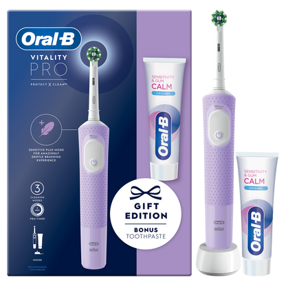 Oral B Vitality Pro 1 Lilac Electric Toothbrush Set