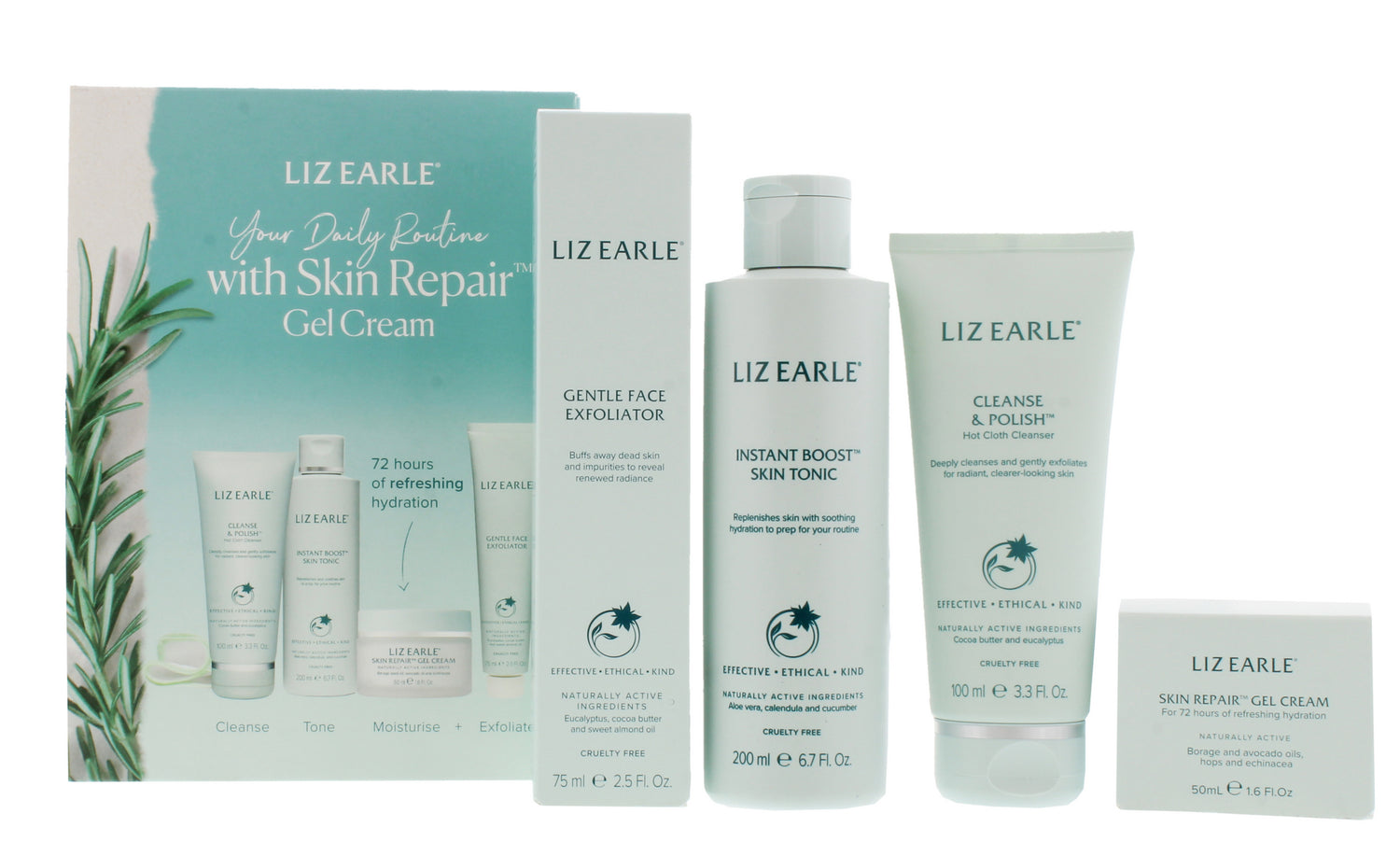 LIZ EARLE YOUR DAILY ROUTINE WITH GEL CREAM SET