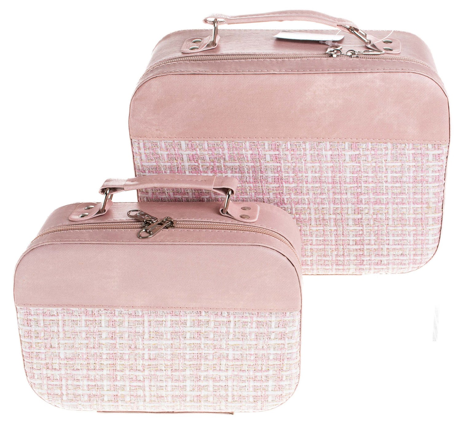 Calco Pink Pattern Vanity 2 Piece Case Set