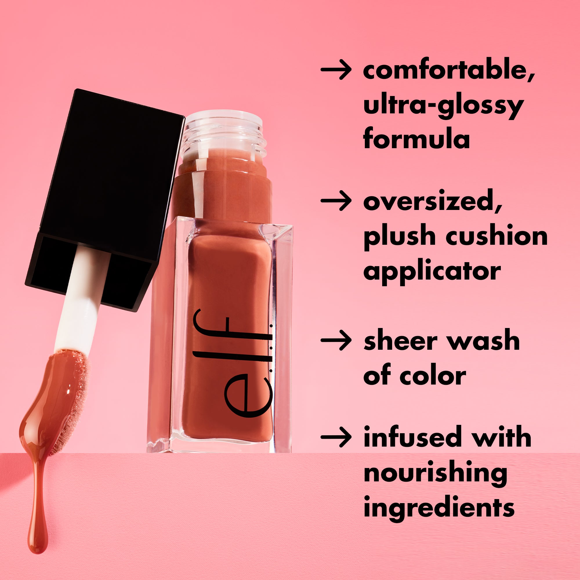 E.L.F Glow Reviver Lip Oil Lip Pink Quartz