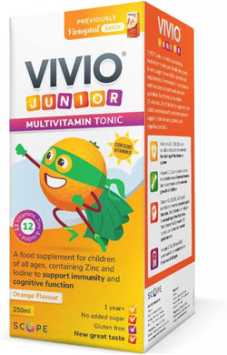 Vivio Junior 250ML - Kids' Vitamin Syrup, Immune Support (250ML) Vivio Junior 250ML - Kids' Vitamin Syrup, Immune Support (250ML)