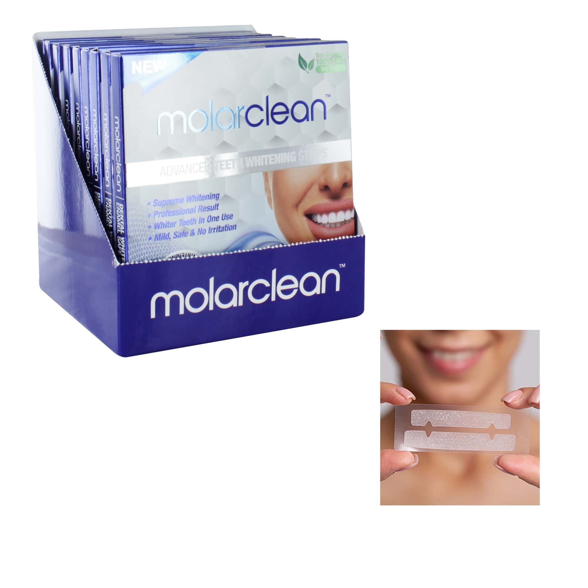 Molarclean Advanced Teeth Whitening Strips 28 Free Click & Collect