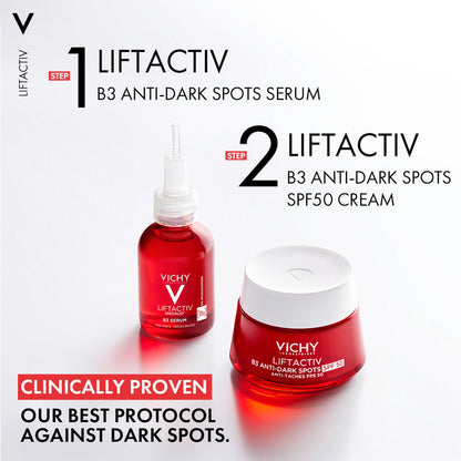 Vichy Lifactiv B3 Anti-Dark Spots Cream SPF50 - 50ml Routine