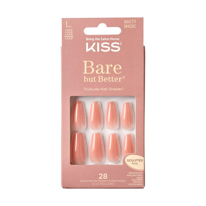 Kiss Bare But Better Nails Nude Glow
