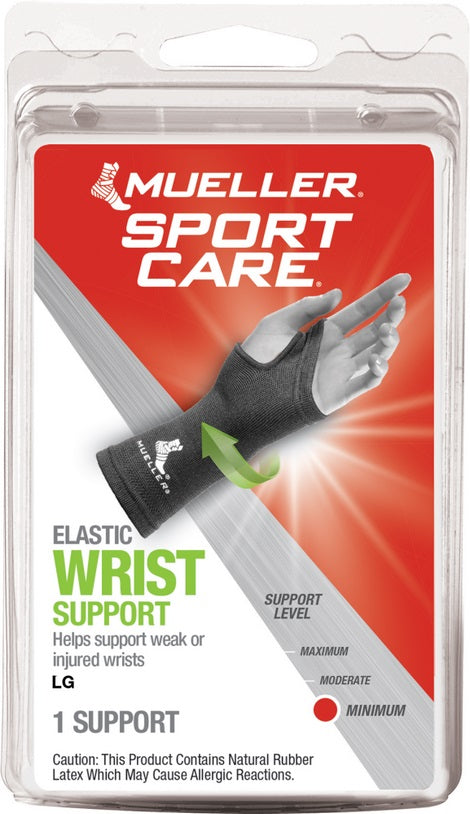 Mueller Elastic Wrist Support  - Black - Large