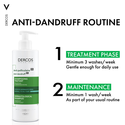 VICHY Decros Anti-Dandruff Shampoo For Normal/Oily Hair 390ML Routine