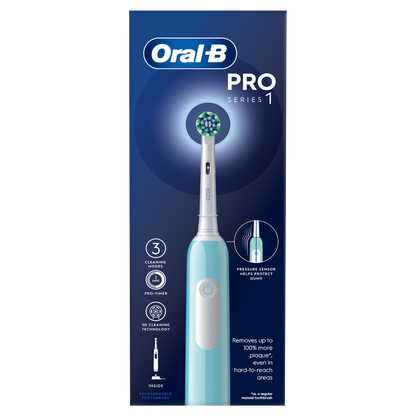 ORAL B PRO 1 CROSS ACTION BLUE TOOTHBRUSH
