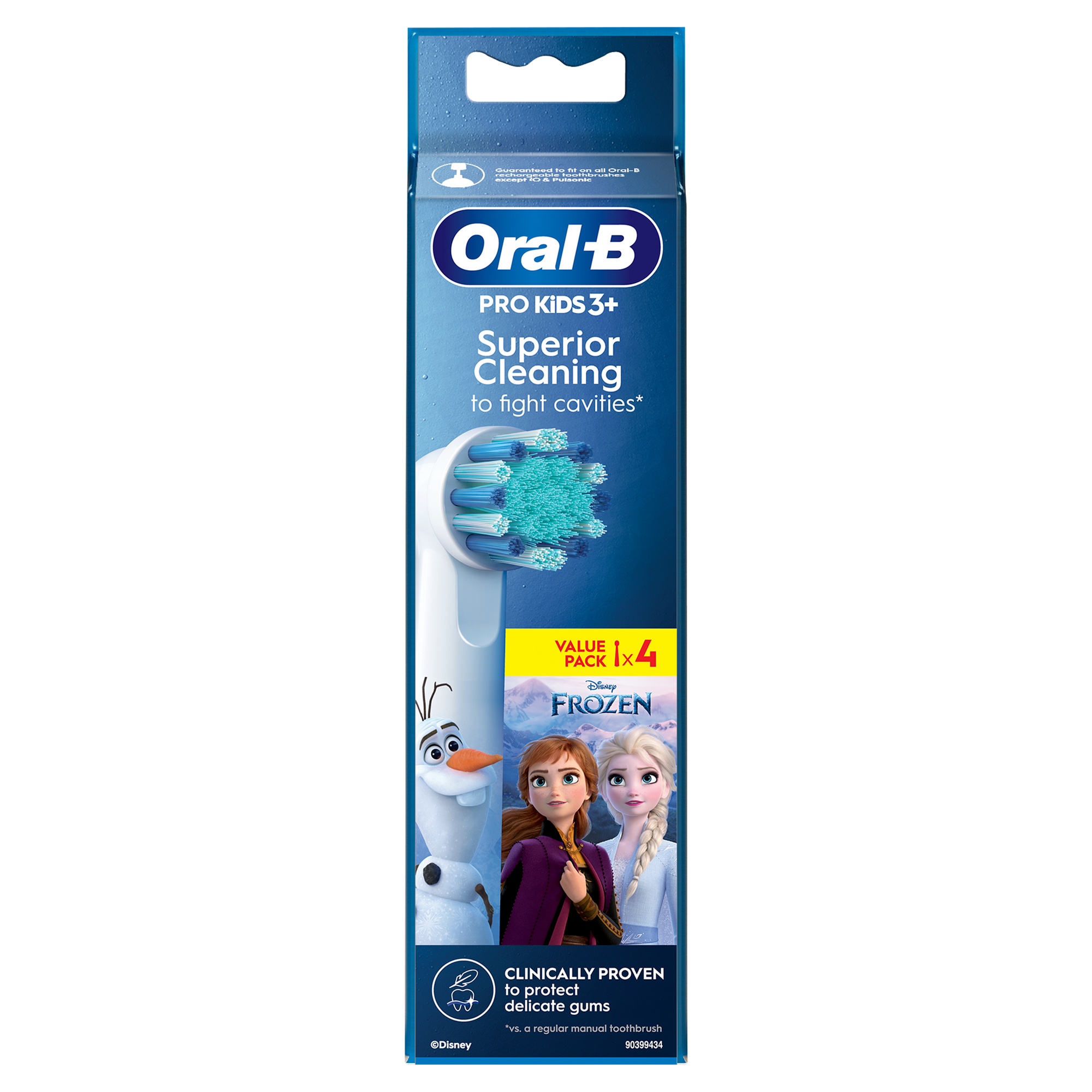 ORAL B KIDS STAGES FROZEN REFILL HEADS 4 PACK
