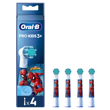 ORAL B KIDS STAGES SPIDERMAN REFILL HEADS 4 PACK