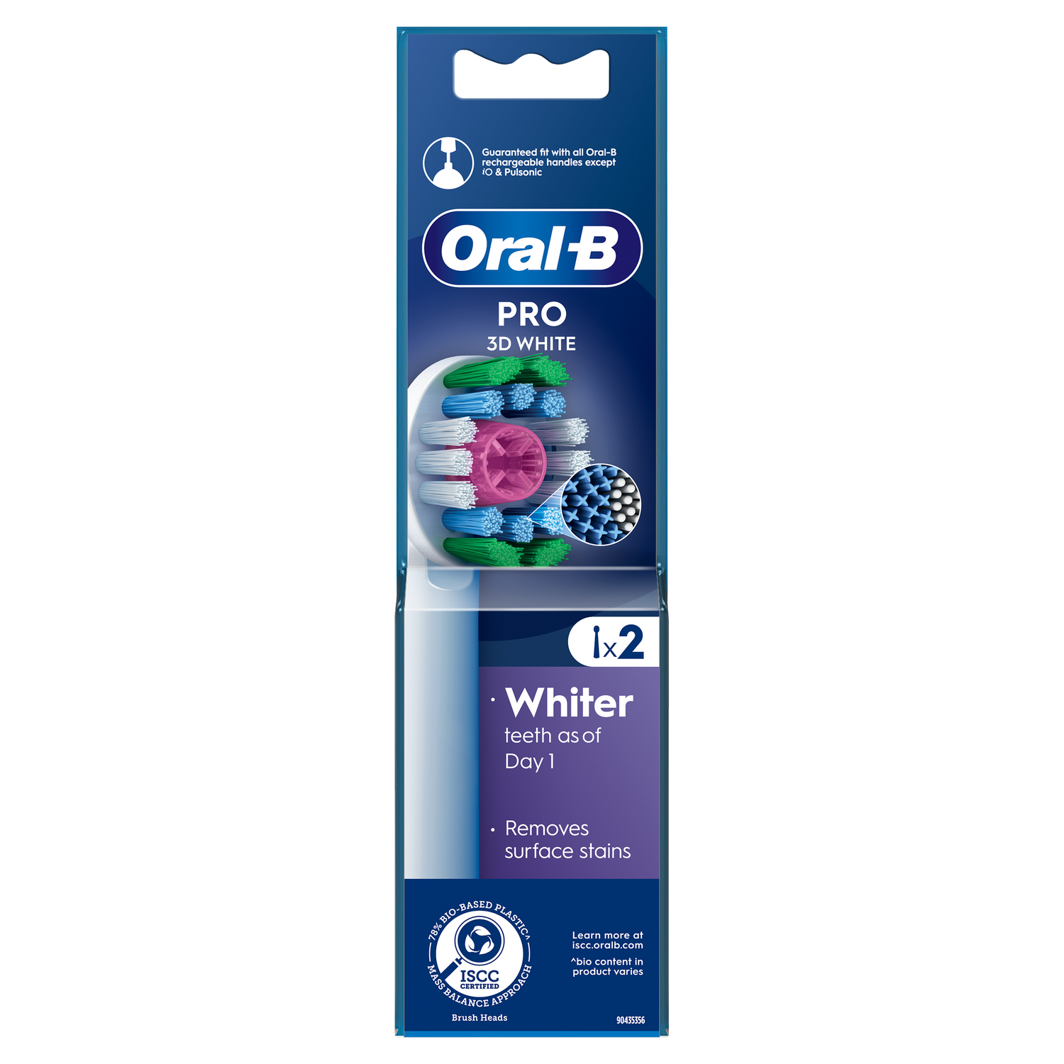 ORAL B 3D WHITE REFILL HEADS 2 PACK