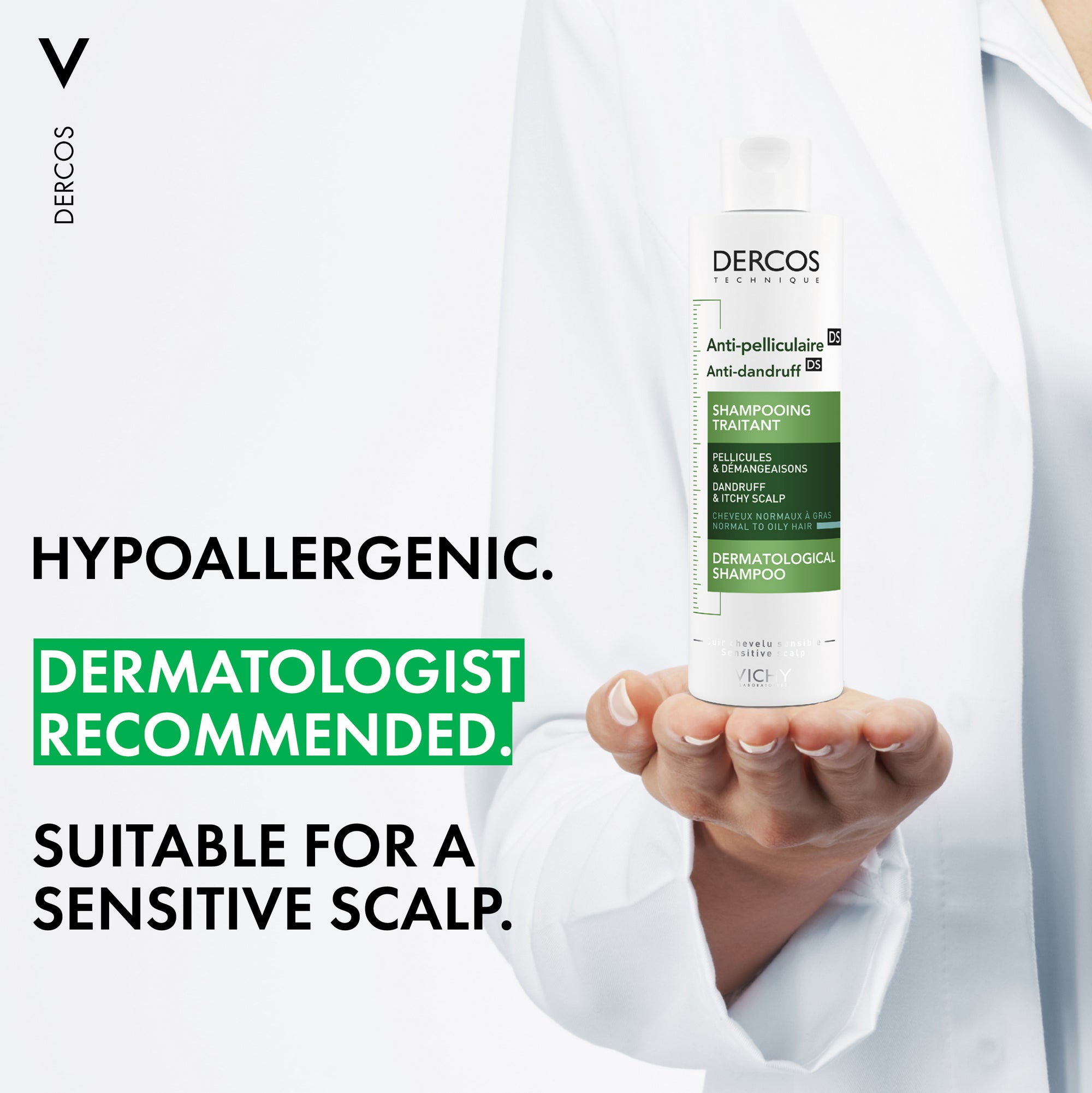 Vichy Dercos Anti-Dandruff - Normal to Oily Hair Shampoo Medical