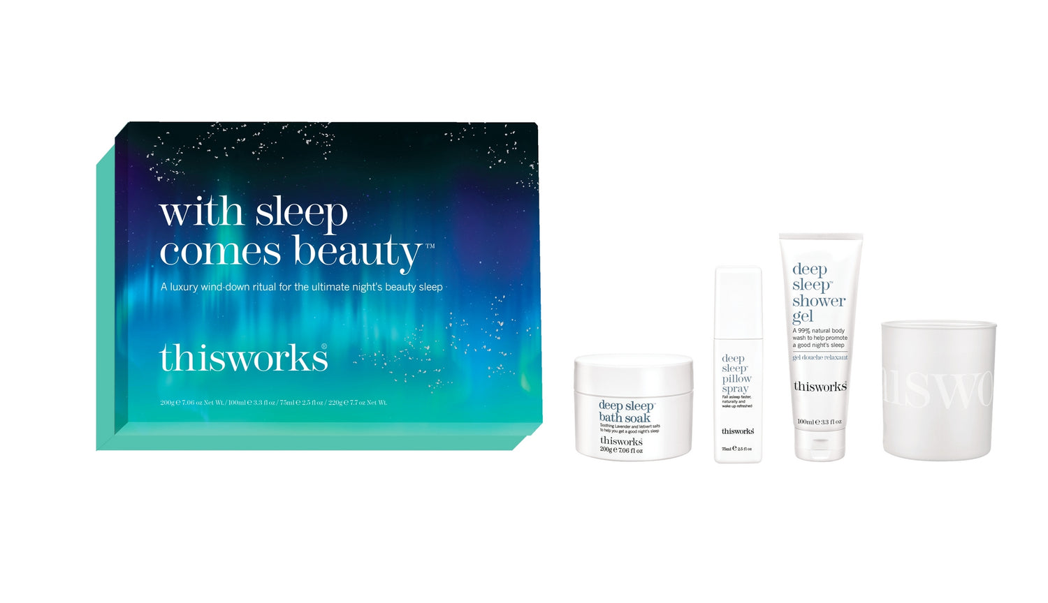 THIS WORKS WITH SLEEP COMES BEAUTY 4 PIECE SET 