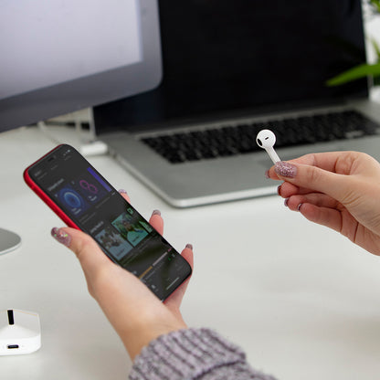 Akai Wireless Bluetooth Earbuds Coral Packshot 3