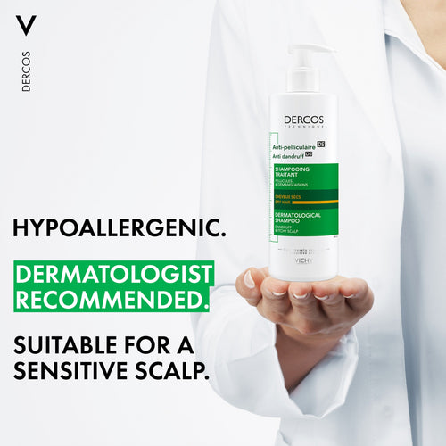 VICHY DERCOS ANTI DANDRUFF SHAMPOO FOR DRY HAIR 390ML Info 2