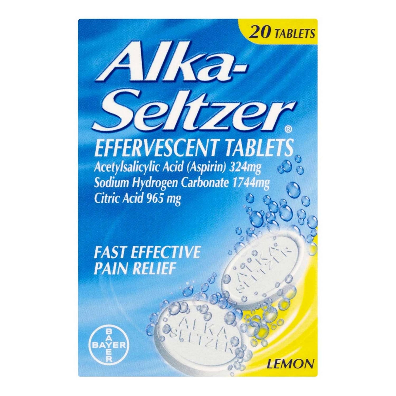 Alka Seltzer Tablets Lemon - 20