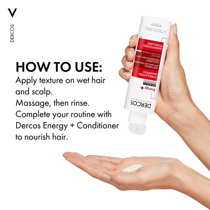 Vichy Dercos Energising Shampoo 200ml How to Use