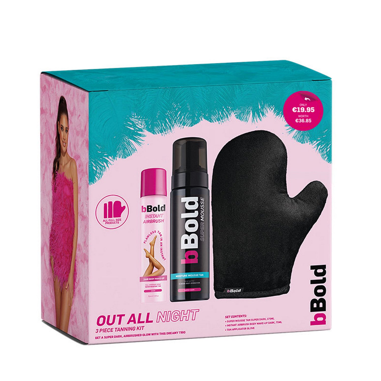 BBOLD OUT ALL NIGHT SUPER MOUSSE SUPER DARK 3 PIECE GIFT SET XMAS 2023