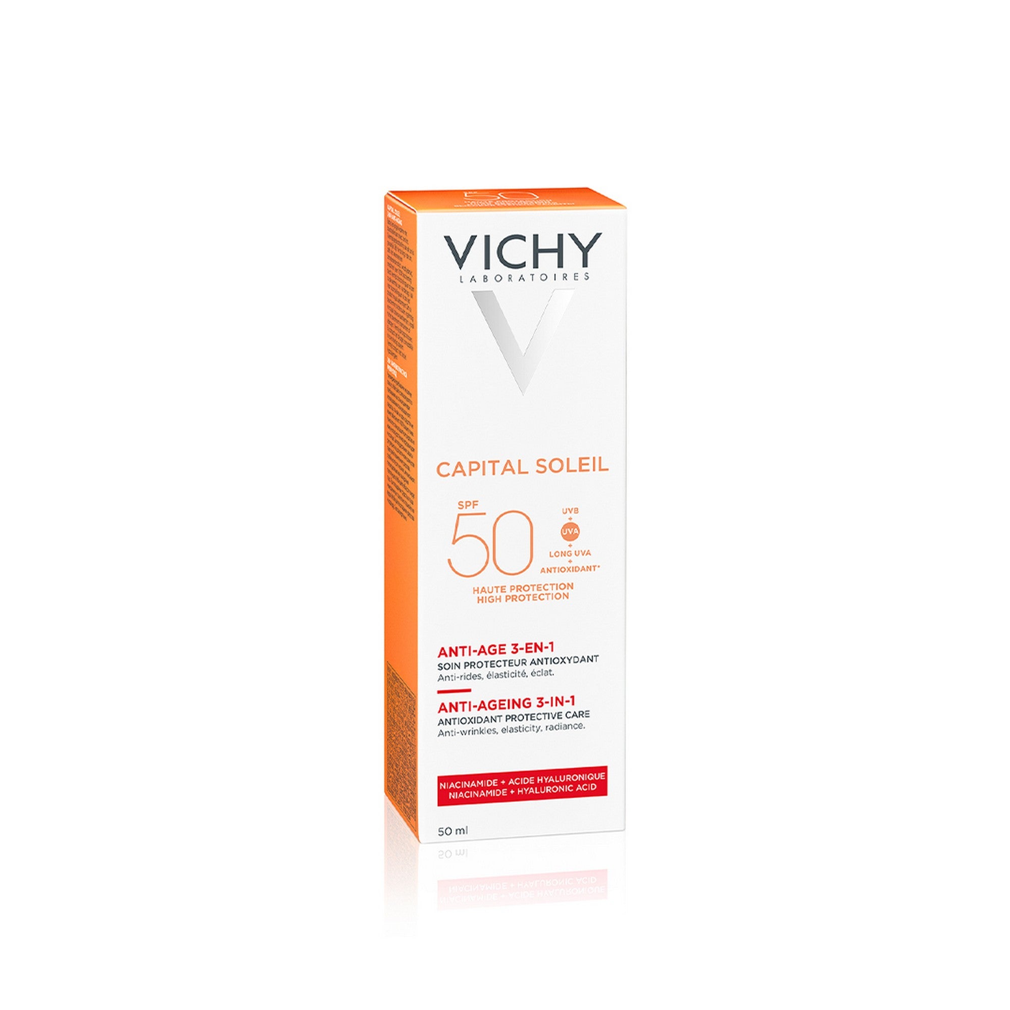 Vichy Ideal Soleil Anti-Ageing Sun Lotion SPF50 50ml Box