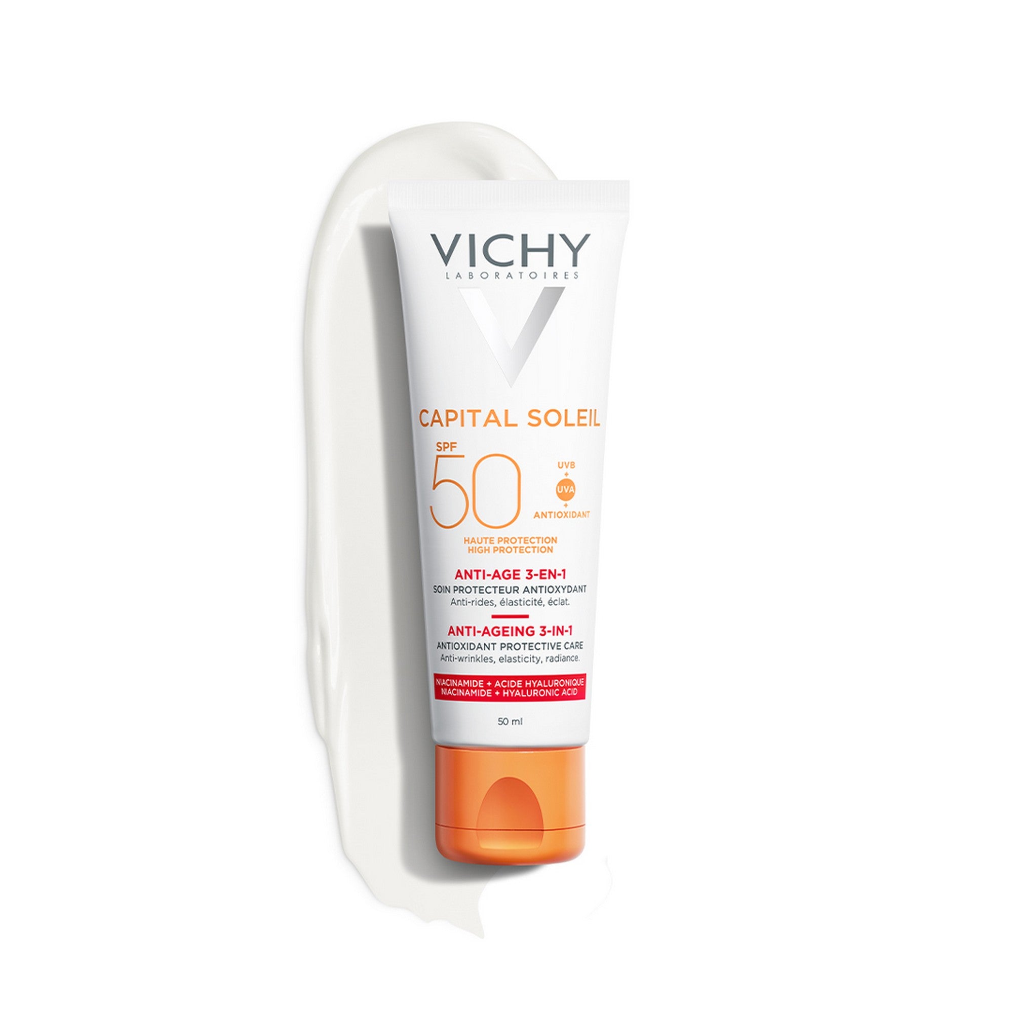 Vichy Ideal Soleil Anti-Ageing Sun Lotion SPF50 50ml Packshot