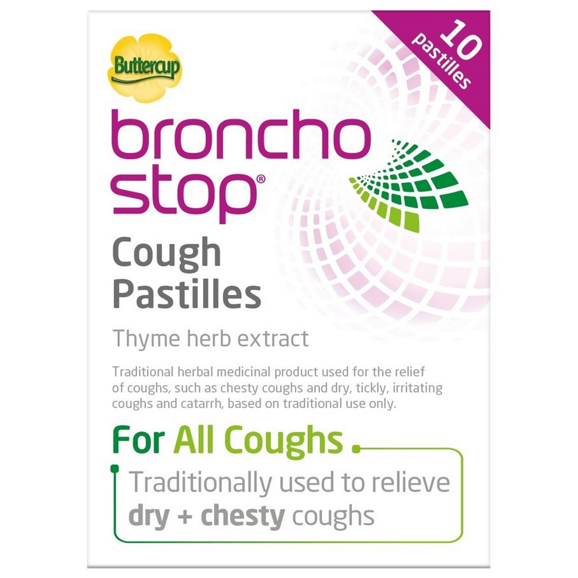 BronchoStop Berry Flavour Cough Pastilles 10
