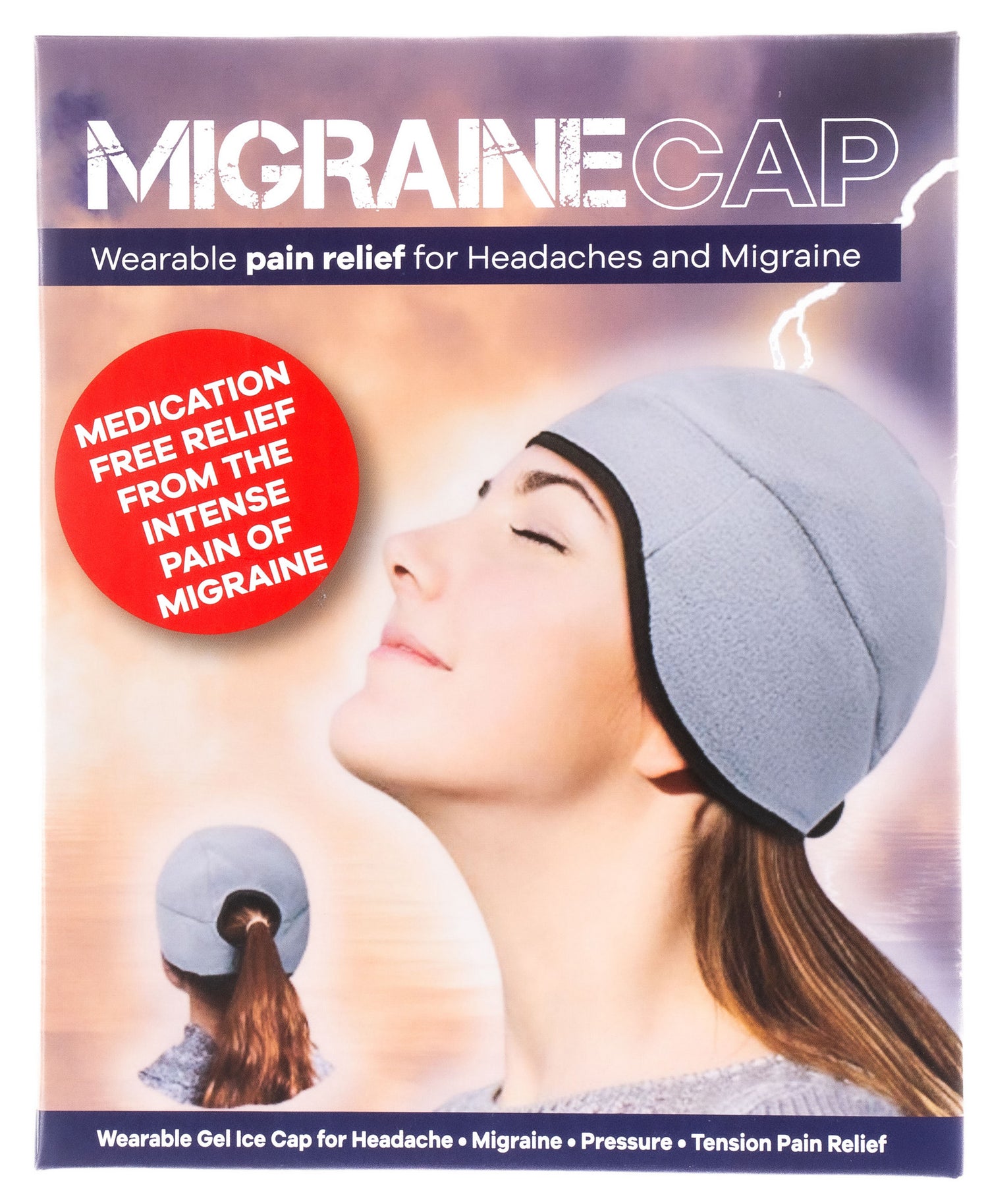 Migraine Cap - Reusable Wearable Pain Relief for Headaches &amp; Migraines