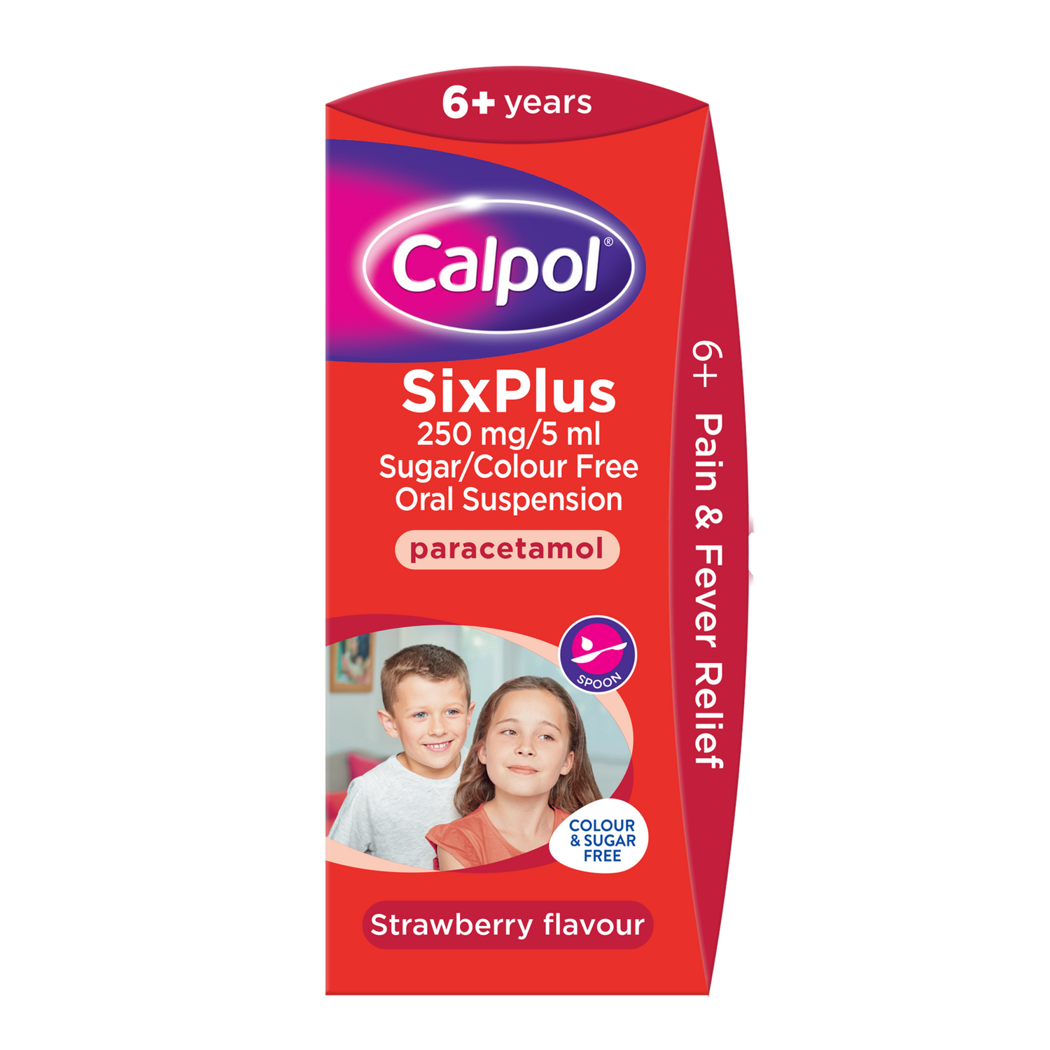 Calpol SixPlus Strawberry With Spoon - 60ml