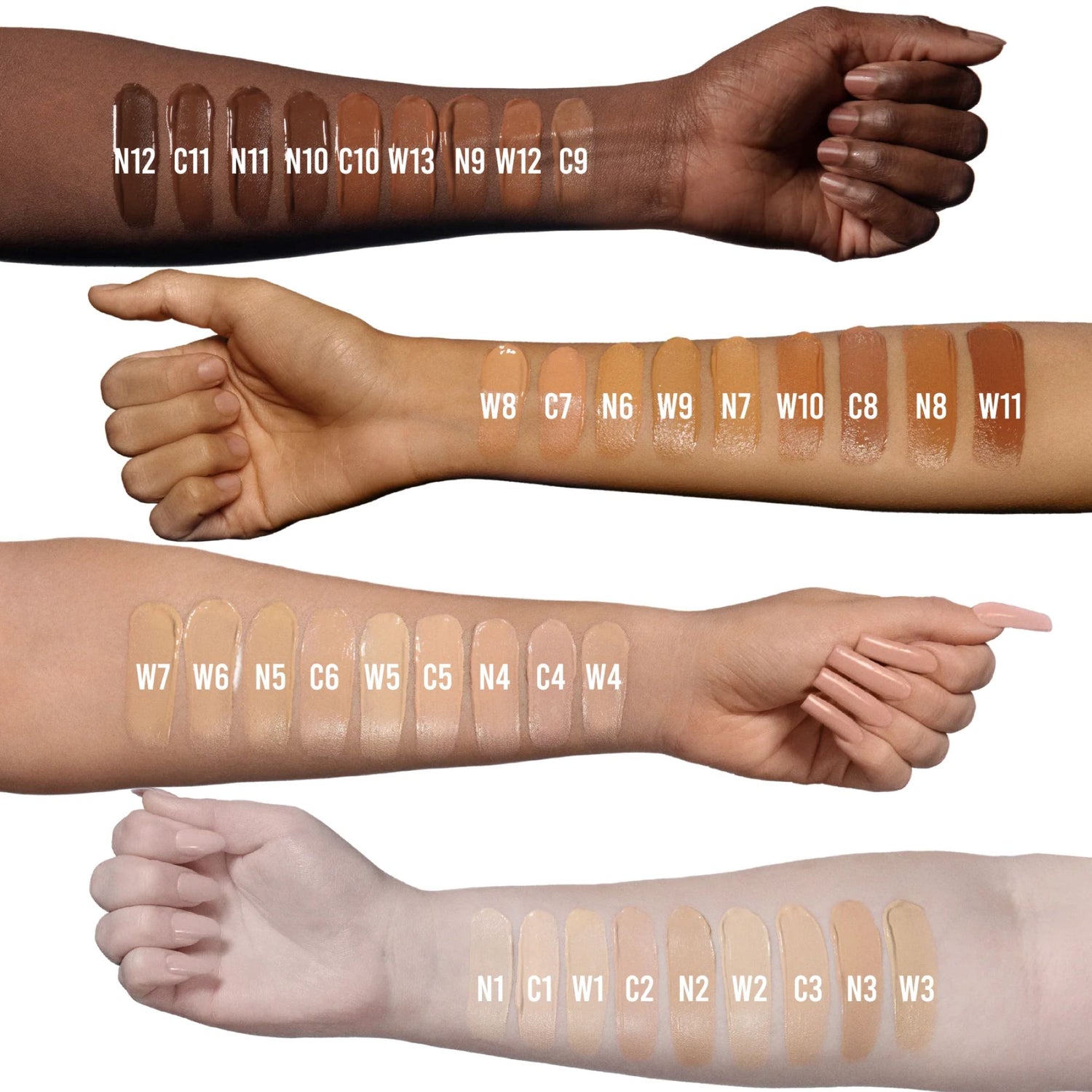 Bperfect Chroma Cover Foundation Luminous Swatches