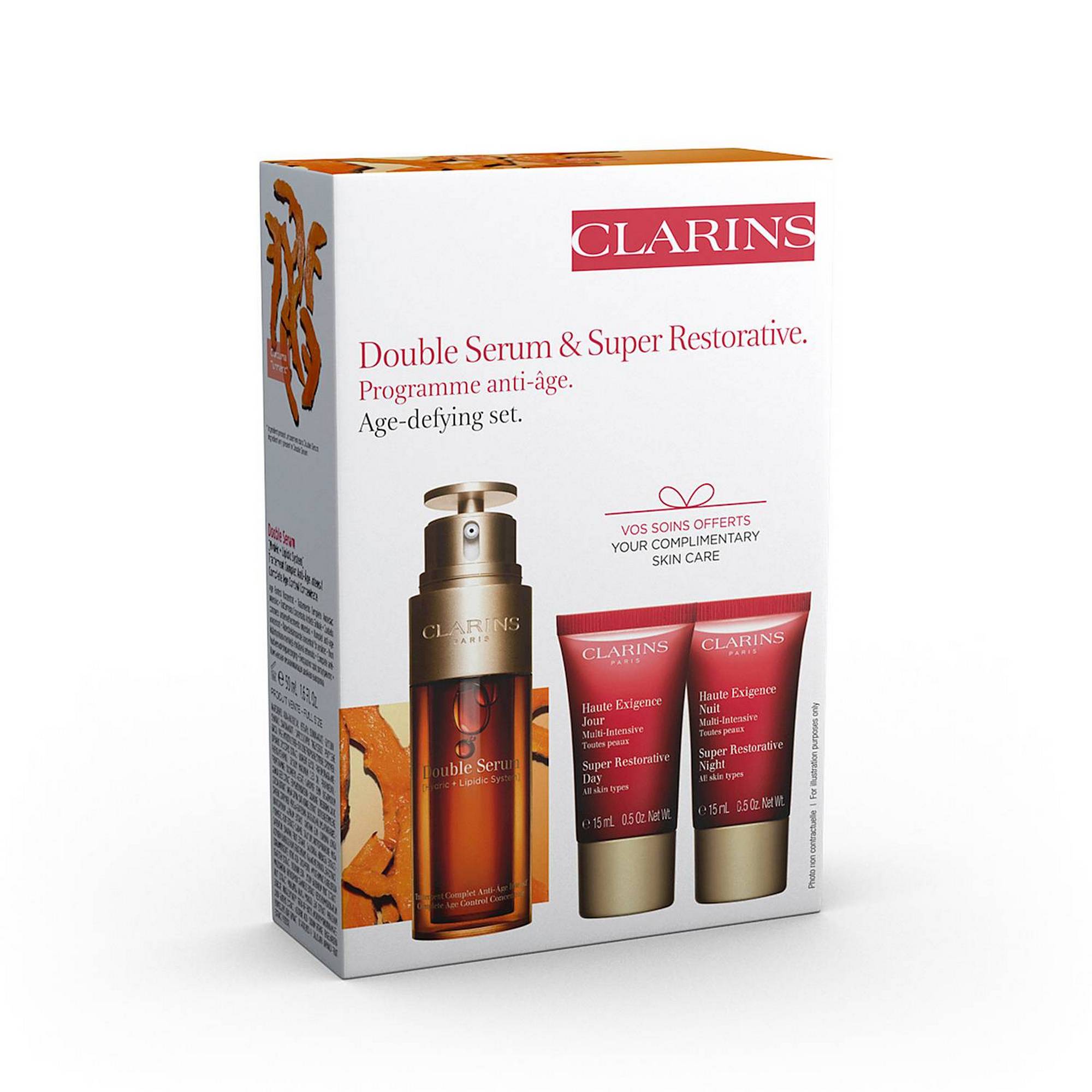 Clarins Double Serum 50ml &amp; Super Restorative Value Pack