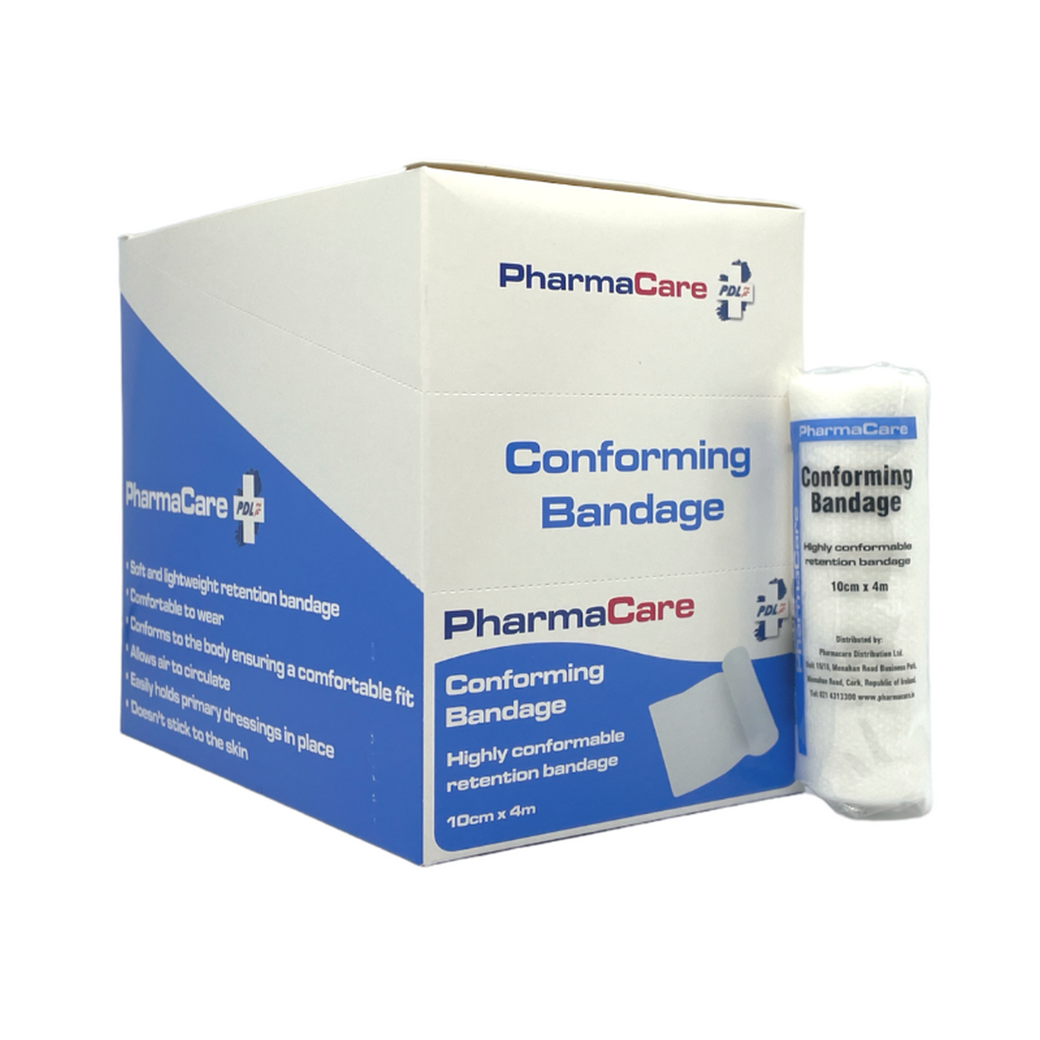 Pharmacare Conforming Bandage 10CM X 4M