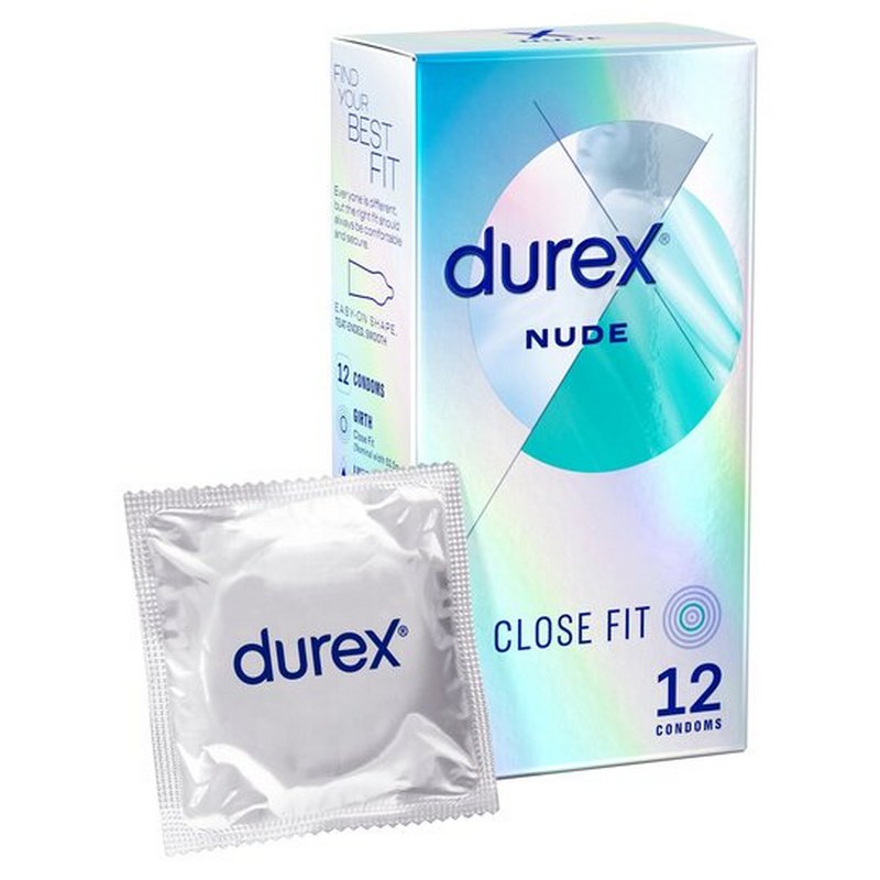 Durex Nude Close Fit Condoms 12s