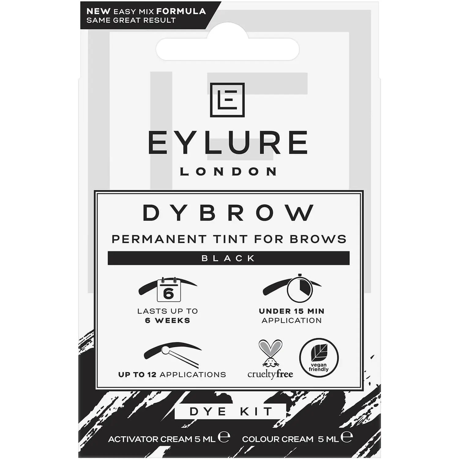 Eylure Dybrow Tint For Brows Black 10ml