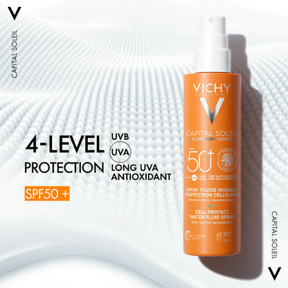 Vichy Capital Soleil Cell Protect Sun Protection Spray SPF50+ 200ml Features